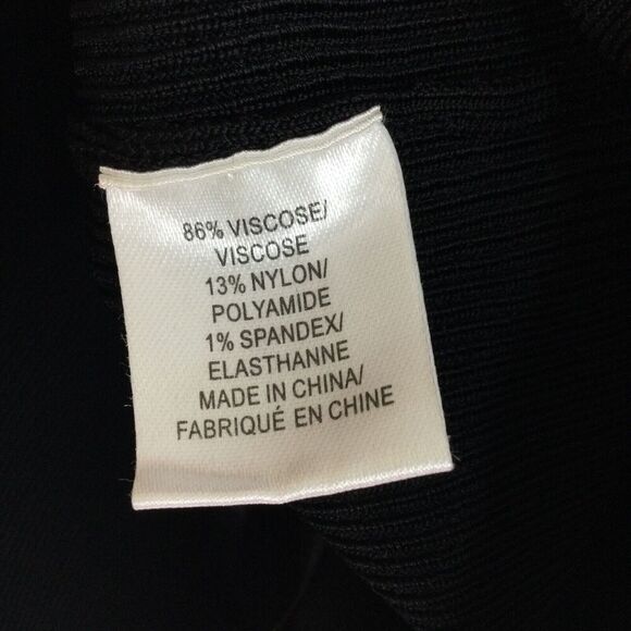 Milly Womens Back Zip Scoop Neck Ribbed Knit Tank Top Black Size Medium - Picture 9 of 9